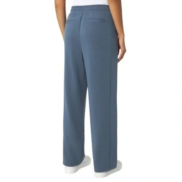 NEW Mondetta Soft Terry Wide Leg Pant | Blue - Picture 3 of 5
